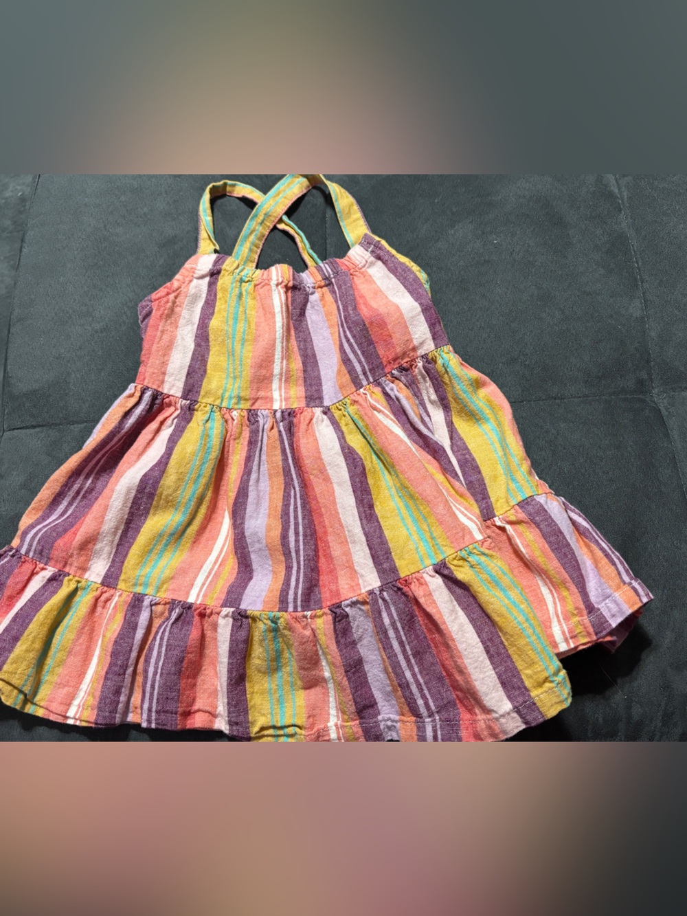 Carter's Multicolor Striped Tiered Camisole Tank